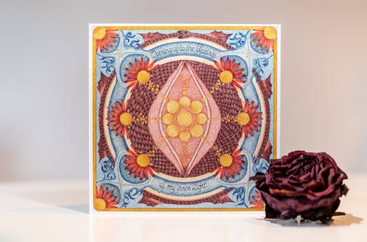 Kaart - Card FEMALE ENERGY (+enveloppe)