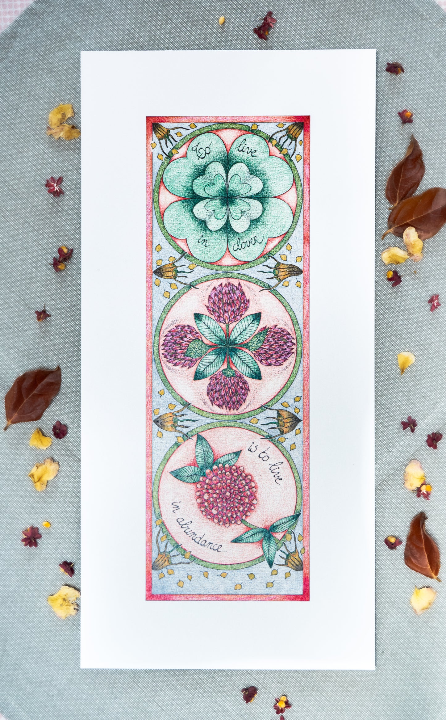 Print "To live in clover..."