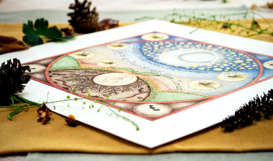 Print "In the night, I walk outside..."